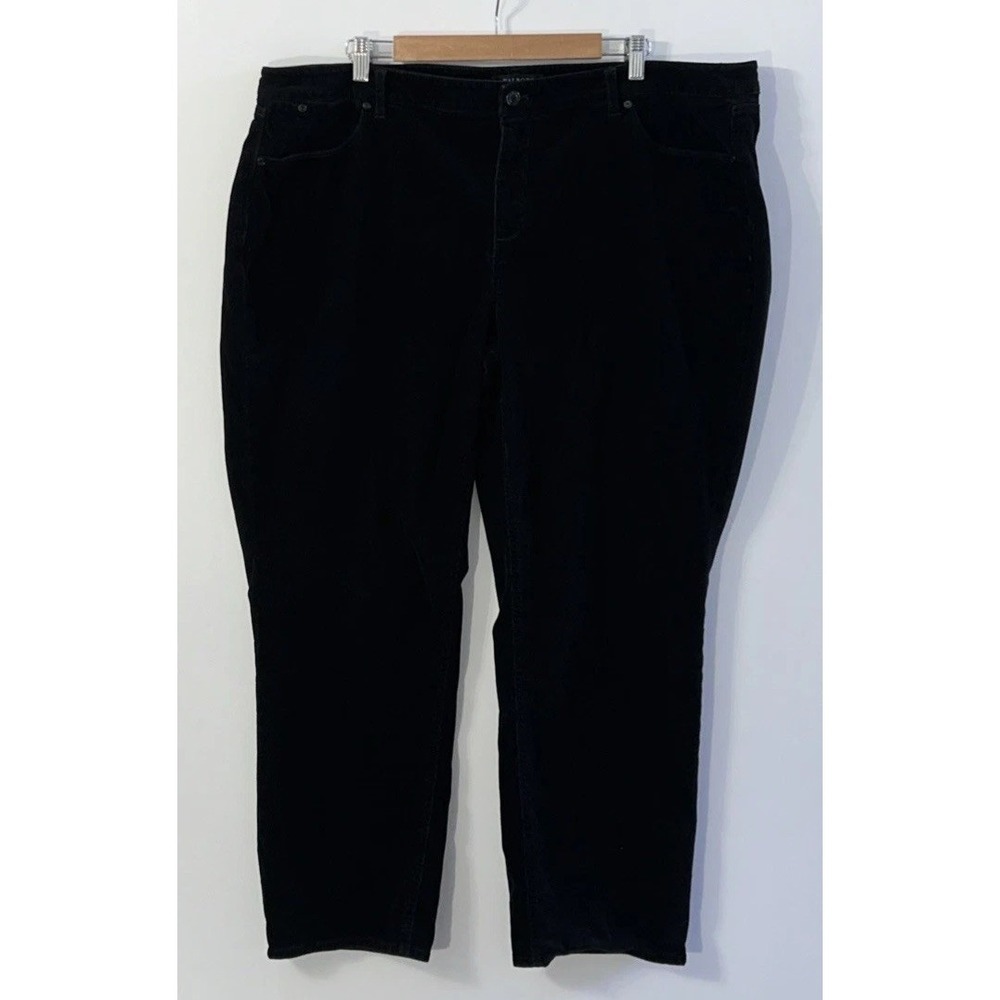 Women's Talbots Flawless Five Pocket Straight Corduroy Pants Sz 22 W22 Petite